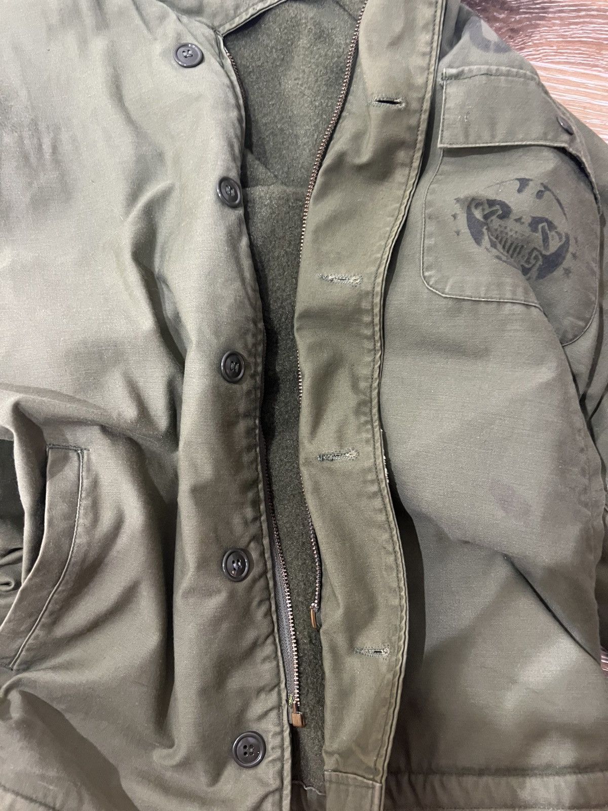 Vintage Thrashed Kings point mfg co inc US Navy A-2 Deck Jacket Size US XL / EU 56 / 4 - 6 Thumbnail