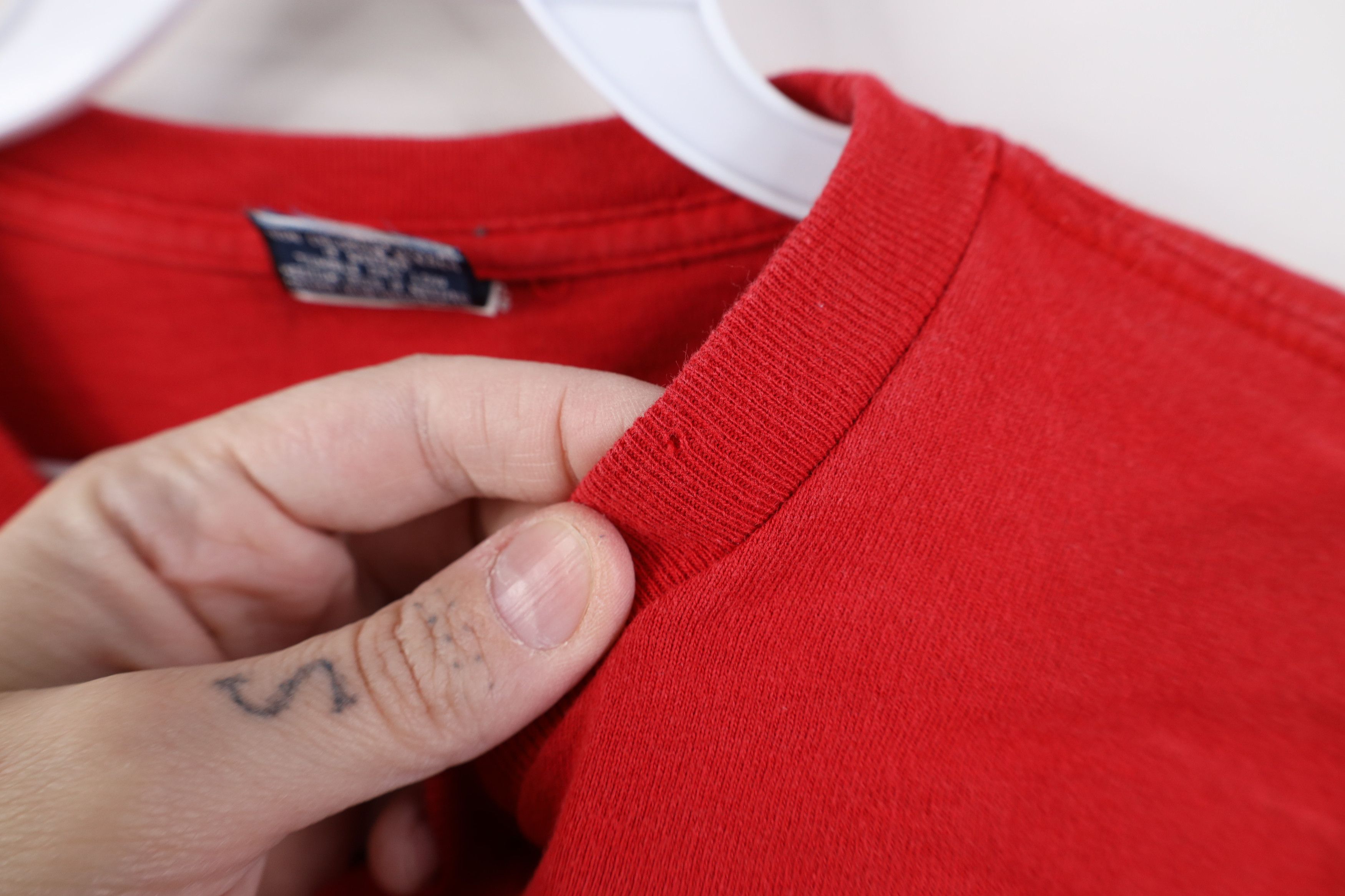 Ralph Lauren Vintage 90s Ralph Lauren P Long Sleeve T-Shirt Red Cotton Size US S / EU 44-46 / 1 - 10 Thumbnail