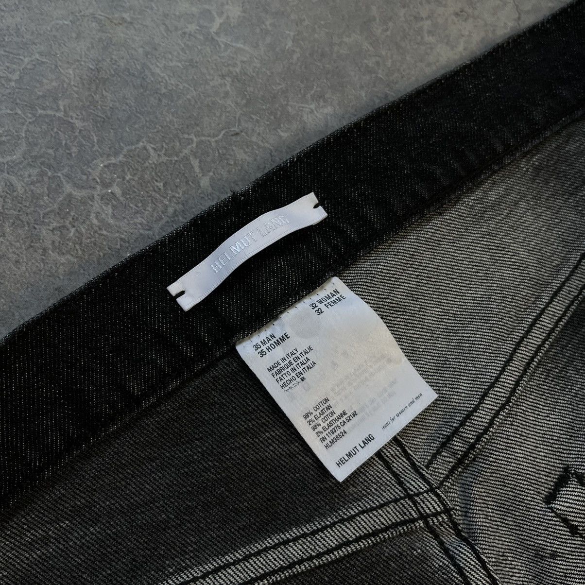 Helmut Lang HELMUT LANG MASK HI STRAIGHT BLACK JEANS Size US 35 - 7 Thumbnail