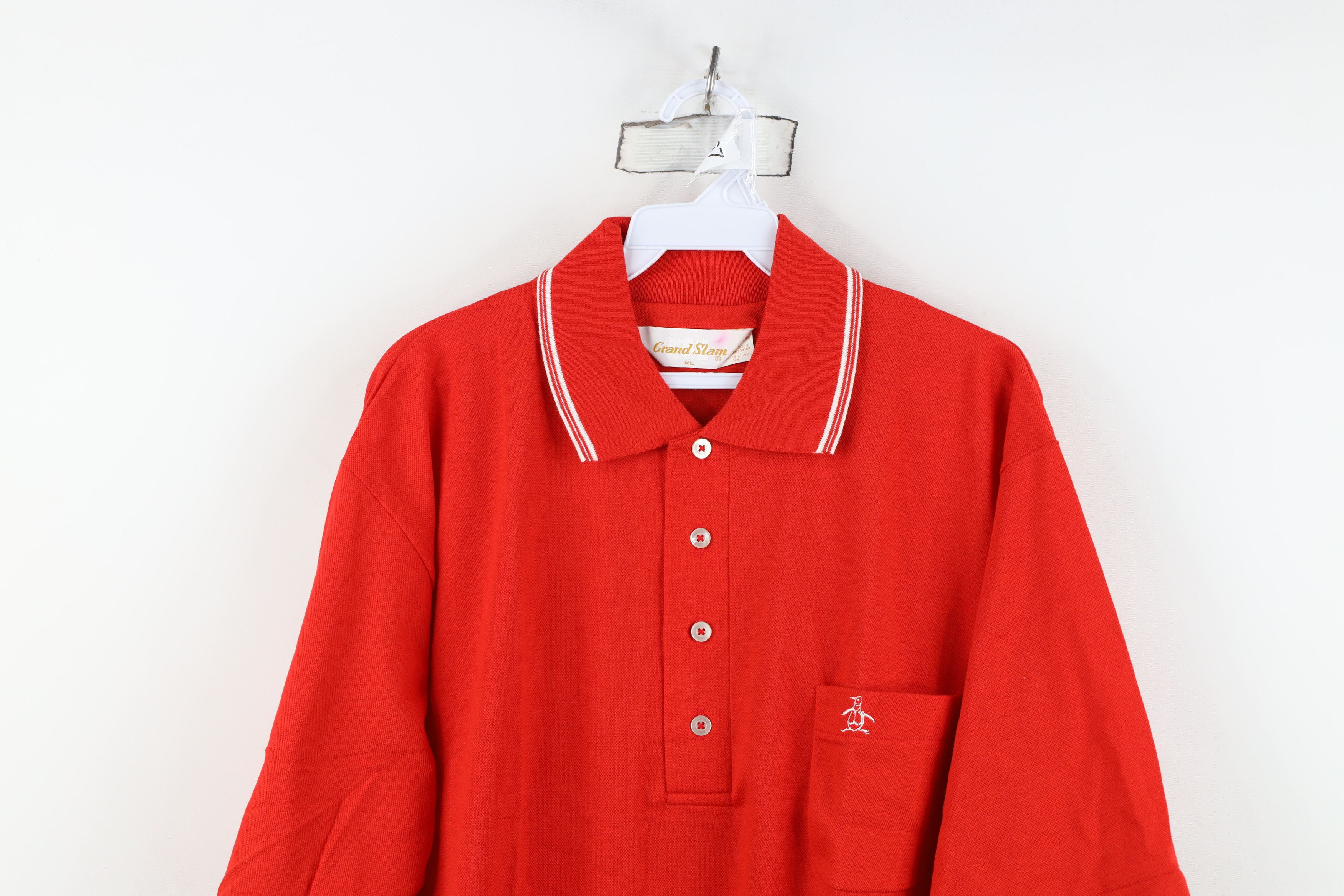 Vintage Vintage 70s 80s Knit Collared Tennis Golf Polo Shirt USA Size US XL / EU 56 / 4 - 2 Thumbnail