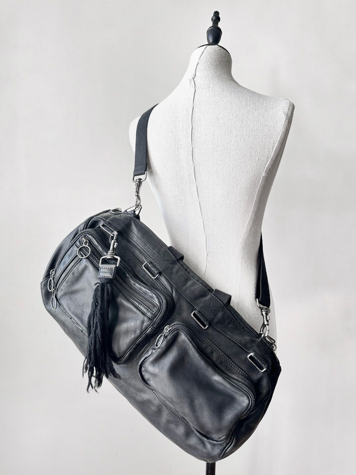 Dior × Hedi Slimane Dior Homme AW06 Deville XL Leather Duffle Bag