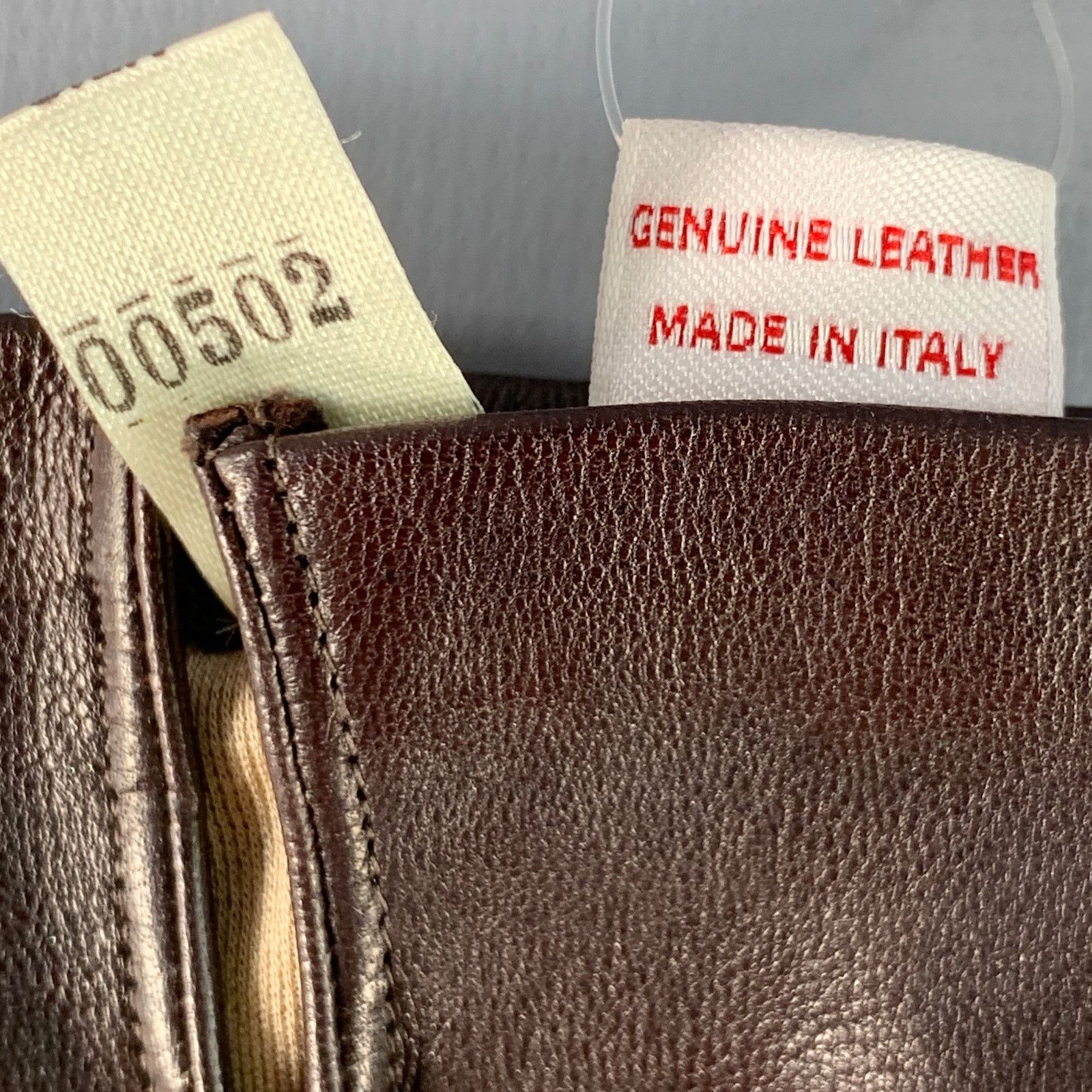 Other SERMONETA Size 6.5 Brown Leather Silk Lined Gloves Size ONE SIZE - 4 Thumbnail