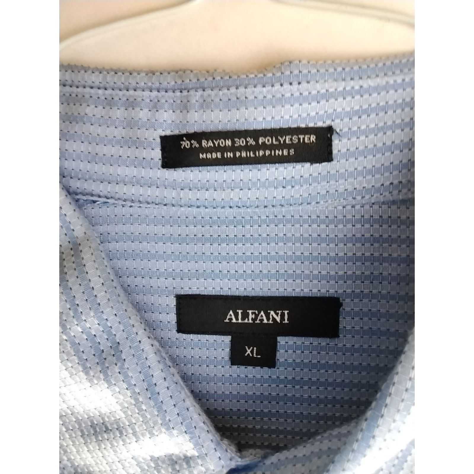 Alfani Alfani short Sleeve Shirt, Blue/White Print Design XL Size US XL / EU 56 / 4 - 2 Thumbnail