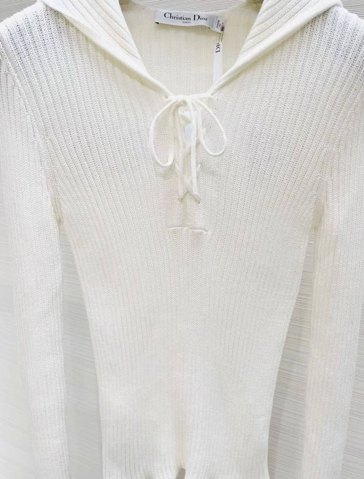 Dior Dior Sailor Collar Knit Sweater J33 Size XS / US 0-2 / IT 36-38 - 3 Thumbnail