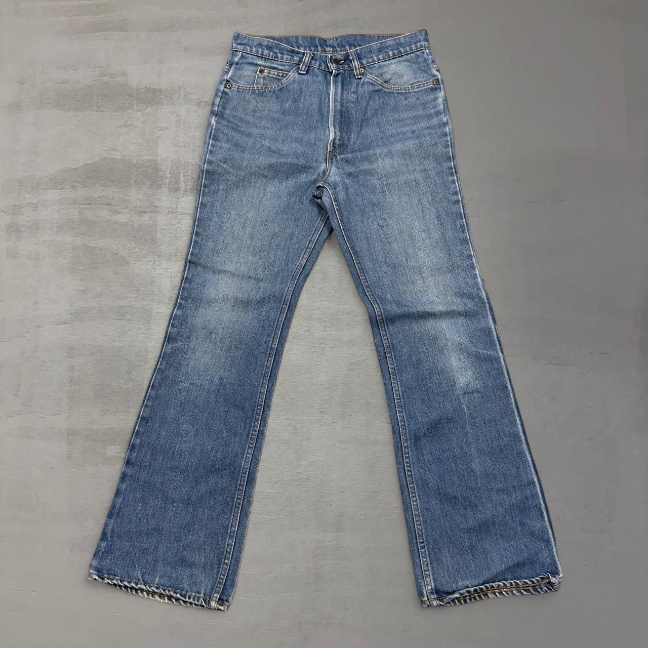 Levi's Vintage Clothing Levi’s 517 Orange Tab Faded Flared Blue 70s Jeans 32 x 31 Size US 32 / EU 48 - 2 Thumbnail