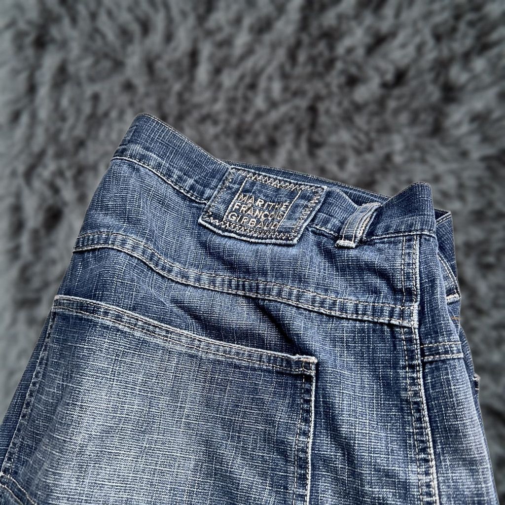 Vintage Marithe Francois Girbaud Jeans Mens 43x31 Blue Relaxed Straight Distressed Denim Distressed Jeans Crosshatch Denim, Mens, 42, Regular, Blue, Jeans Size US 42 / EU 58 - 1 Thumbnail