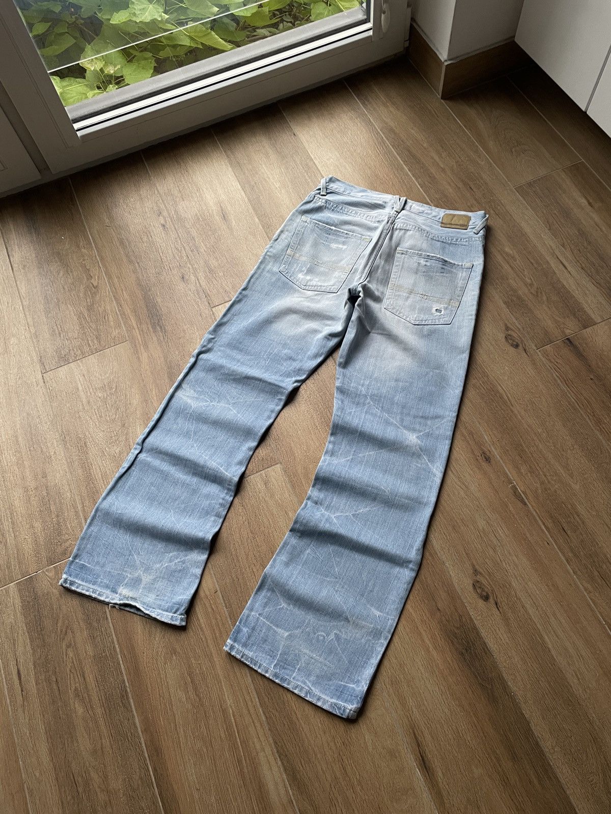 Vintage Vintage Flared Jeans Avant Garde Y2K Japanese Hype Faded Size US 32 / EU 48 - 5 Thumbnail