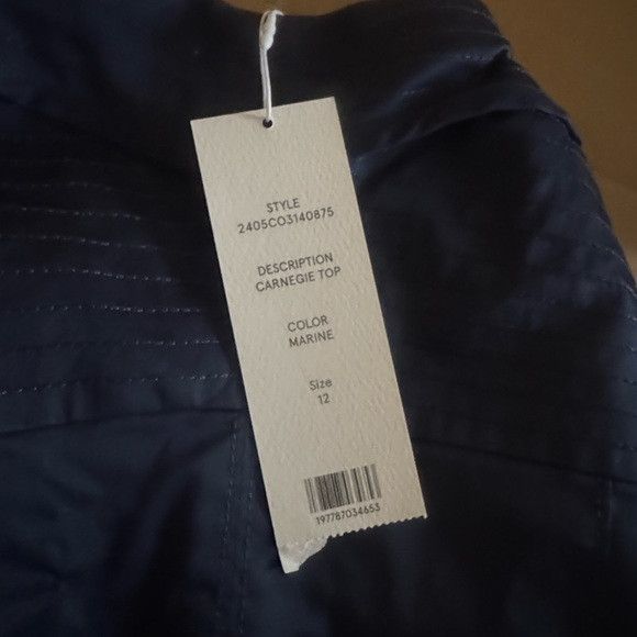 Veronica Beard Veronica Beard Navy Blue Crop Top Size XL / US 12-14 / IT 48-50 - 9 Thumbnail