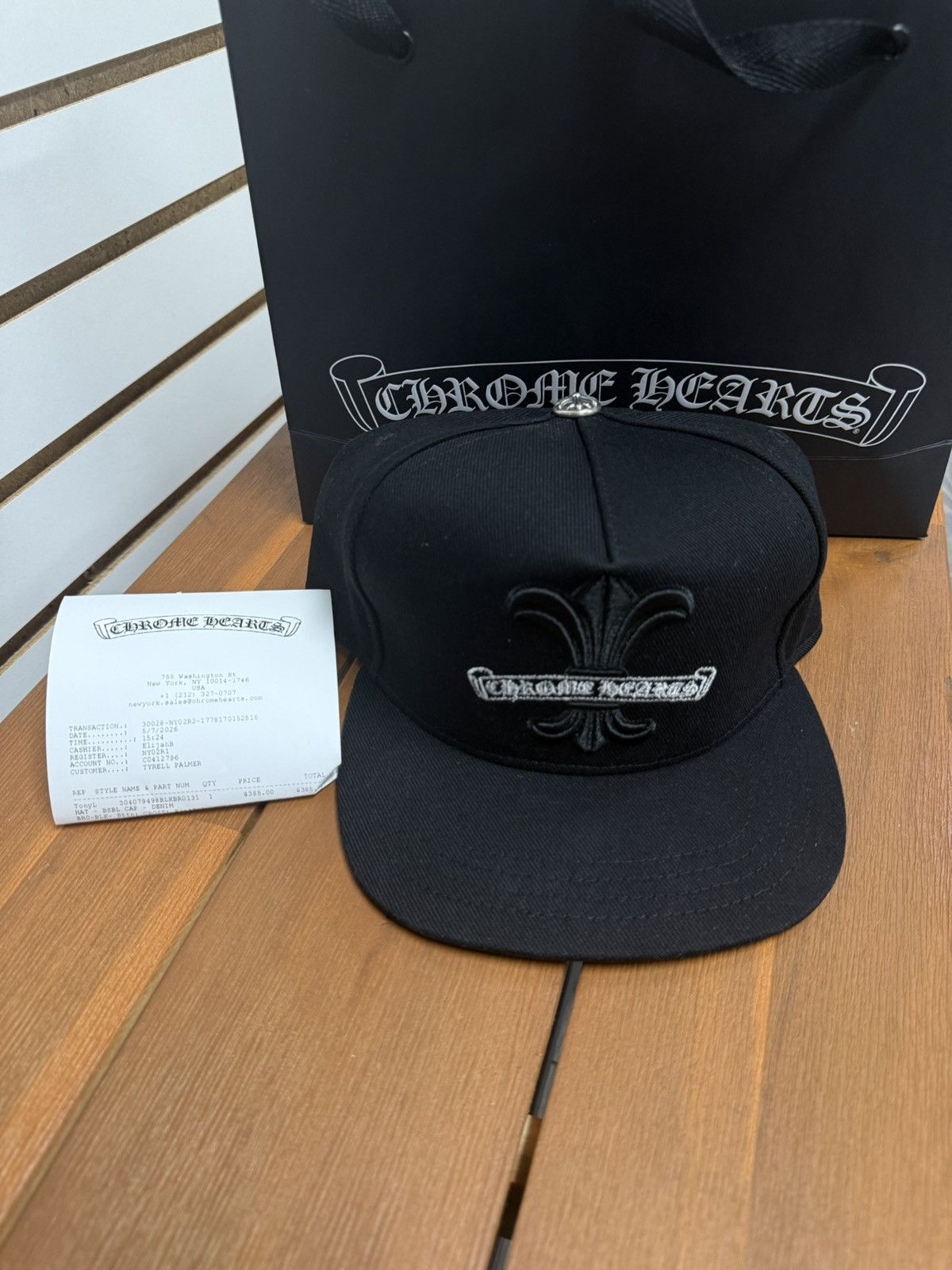 Chrome Hearts Chrome Hearts Fluer Snapback Hat Size ONE SIZE - 1 Thumbnail