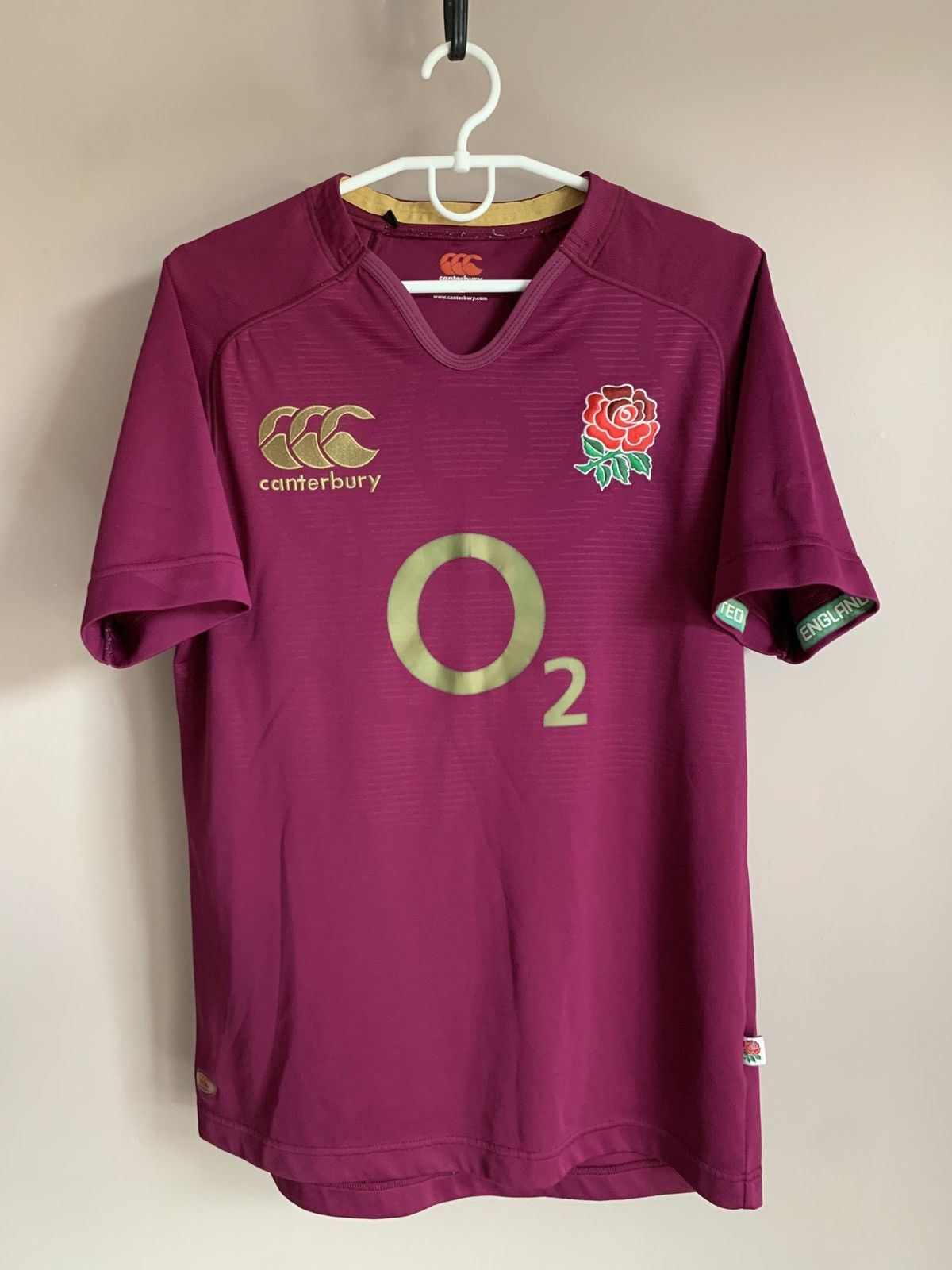 Canterbury of New Zealand England 2016 Away Rugby Union Shirt Canterbury Jersey Sz M Size US M / EU 48-50 / 2 - 1 Thumbnail