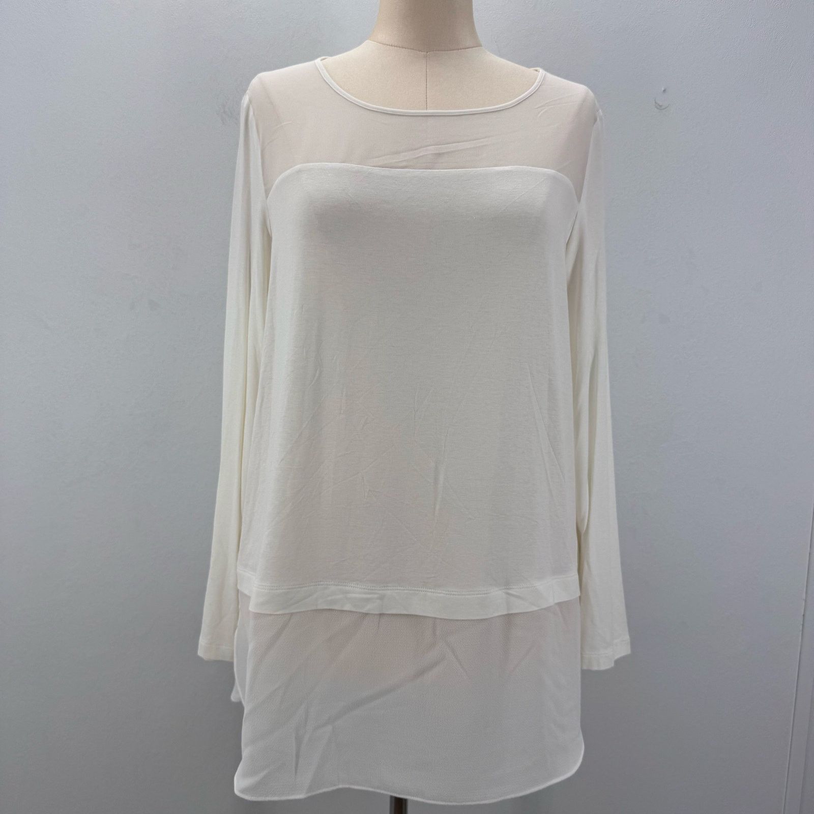 Marina Rinaldi Marina Rinaldi Venus Long Sleeve Top Mixed Media US 12-14 Size XL / US 12-14 / IT 48-50 - 1 Thumbnail