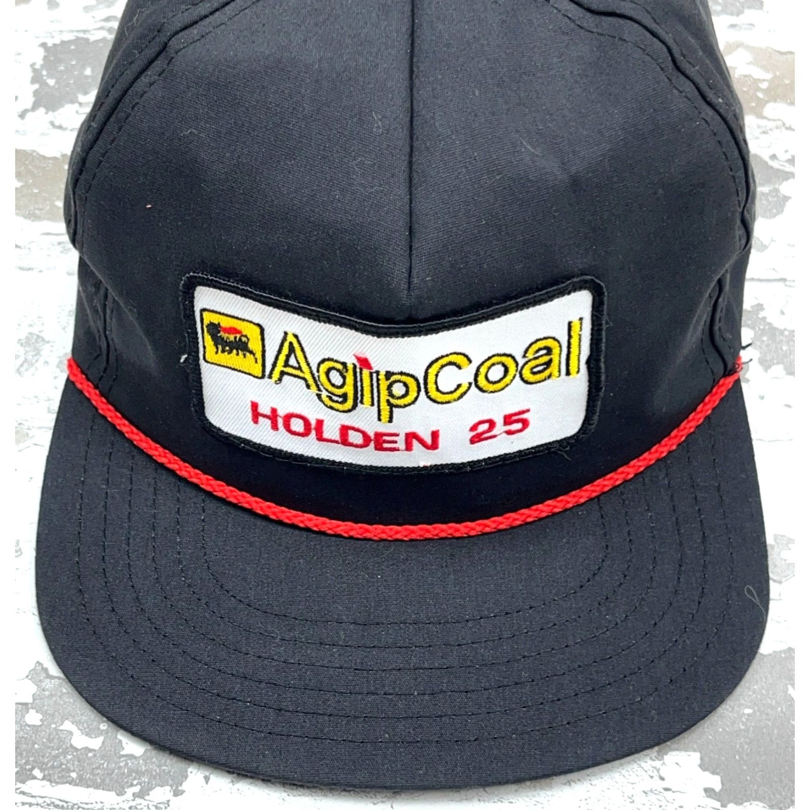 Coal VINTAGE Diann's Speccialty Advertising Trucker Hat Cap Adjustable Black Red Rope Patch USA 80s 90s Men Hat Size ONE SIZE - 5 Thumbnail