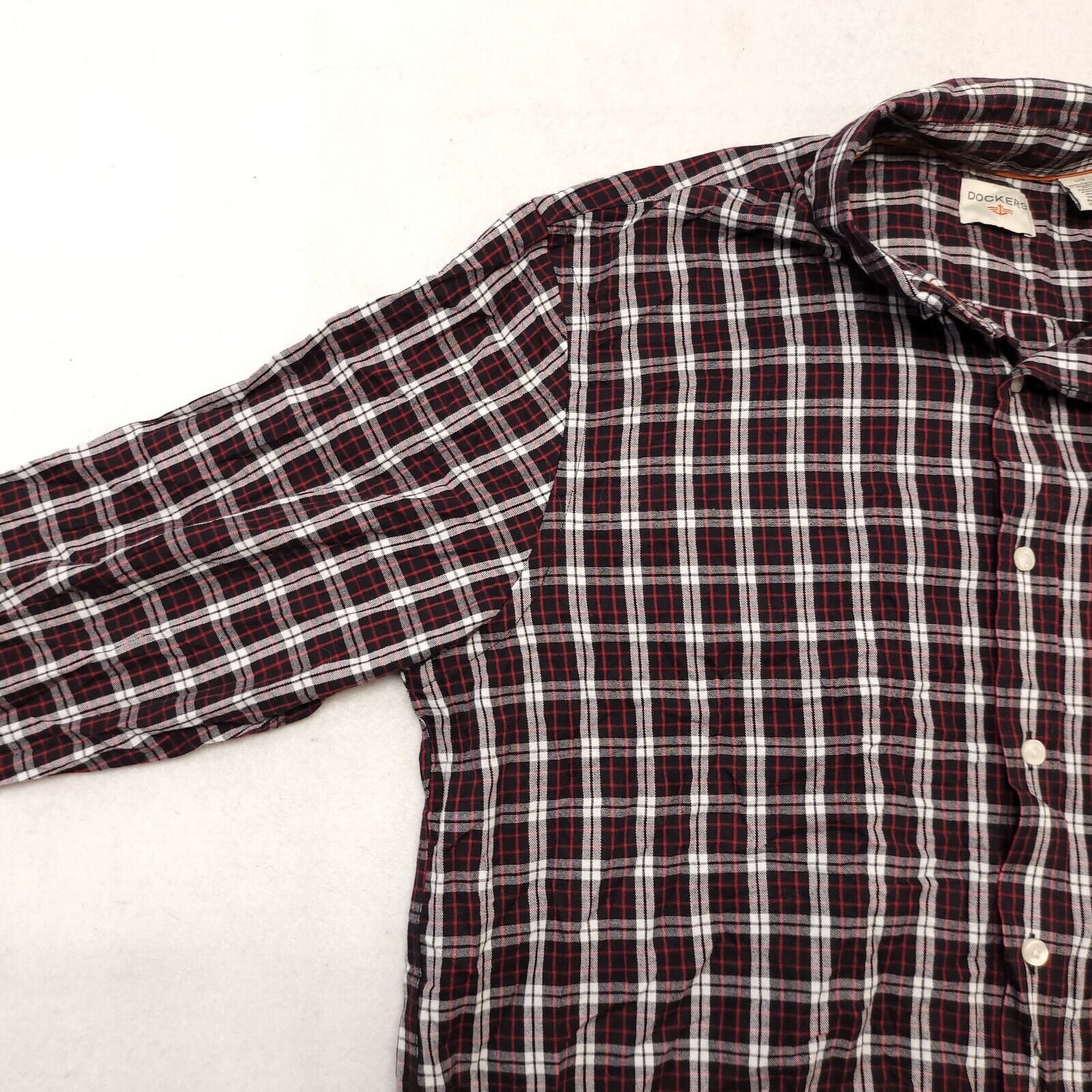 Dockers Dockers Tartan Flannel Shirt Mens Size Large L Black White Size US L / EU 52-54 / 3 - 4 Thumbnail