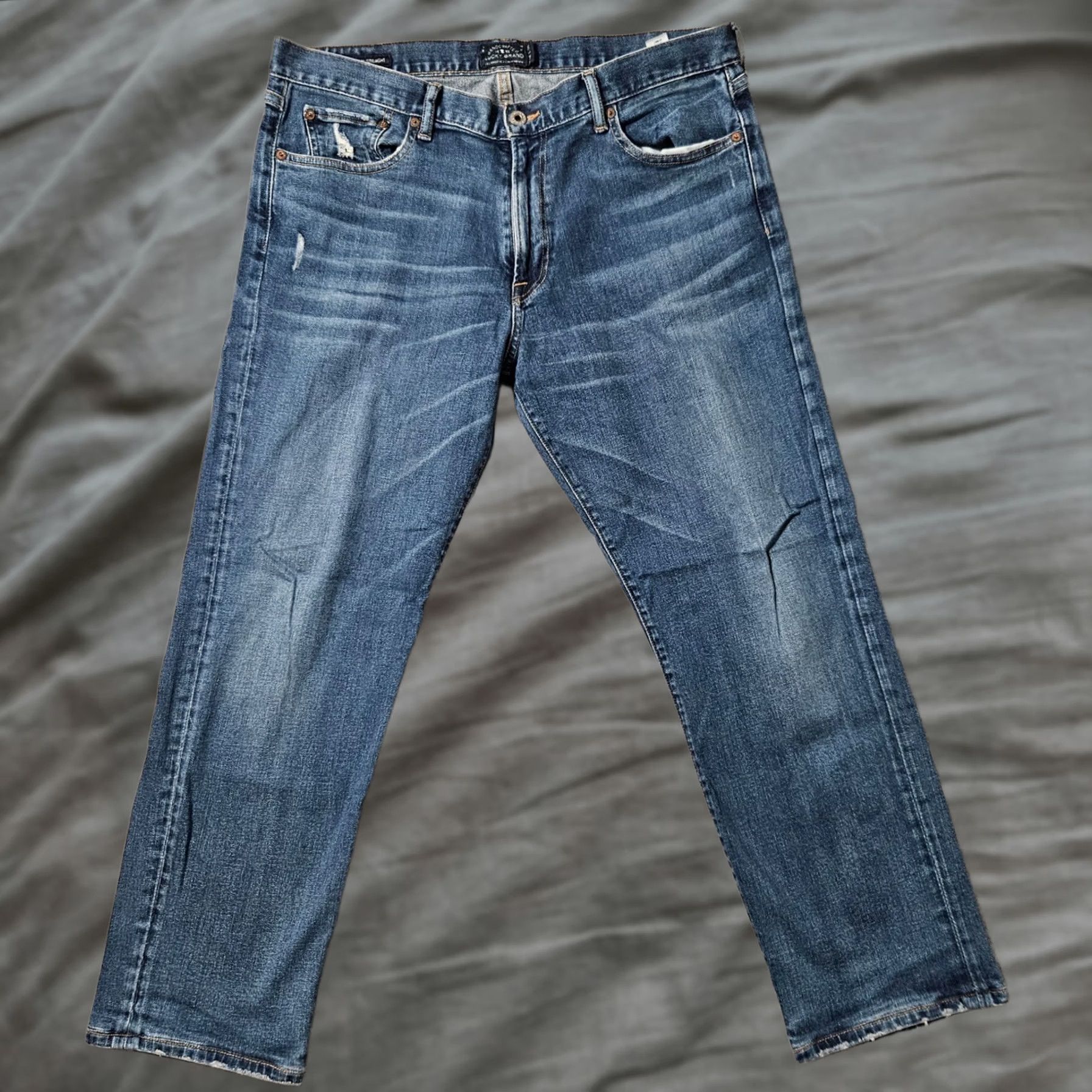 Lucky Brand Lucky Brand Blue Jeans Mens Straight Stretch Size 36 28 Size US 36 / EU 52 - 1 Thumbnail
