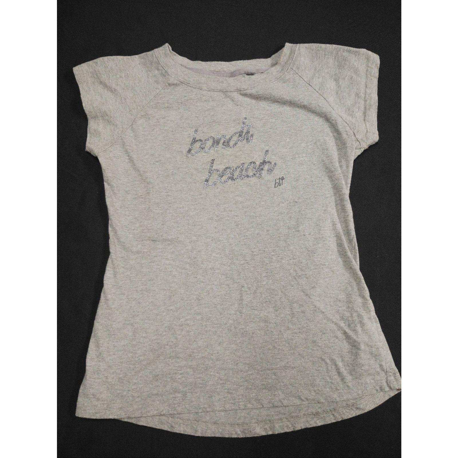 Life's a Beach Gray Tee with Glitter Bondi Beach AU Script Size M / US 6-8 / IT 42-44 - 1 Thumbnail