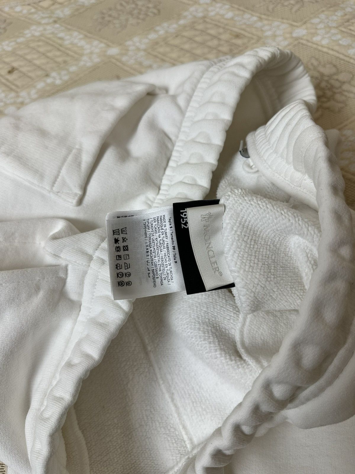 Moncler 🔥 Moncler Genius 1952 Patch Fleece Cotton Sweatpants Logo Size US 30 / EU 46 - 4 Thumbnail