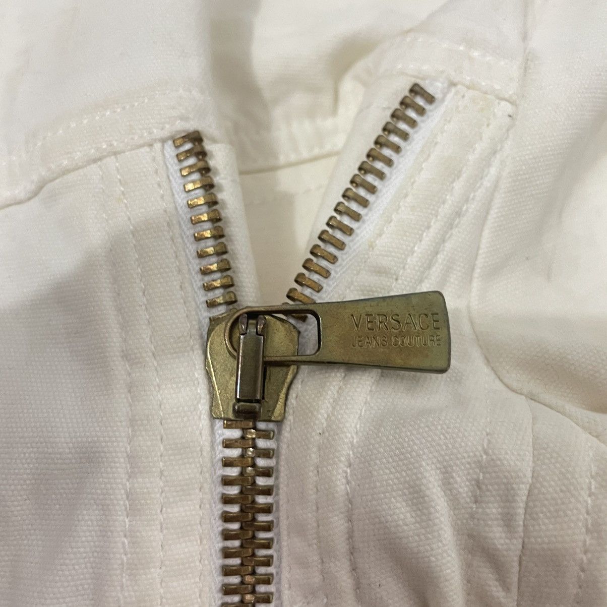 Versace Vintage Versace Denim Zipper Jacket Size US S / EU 44-46 / 1 - 3 Thumbnail