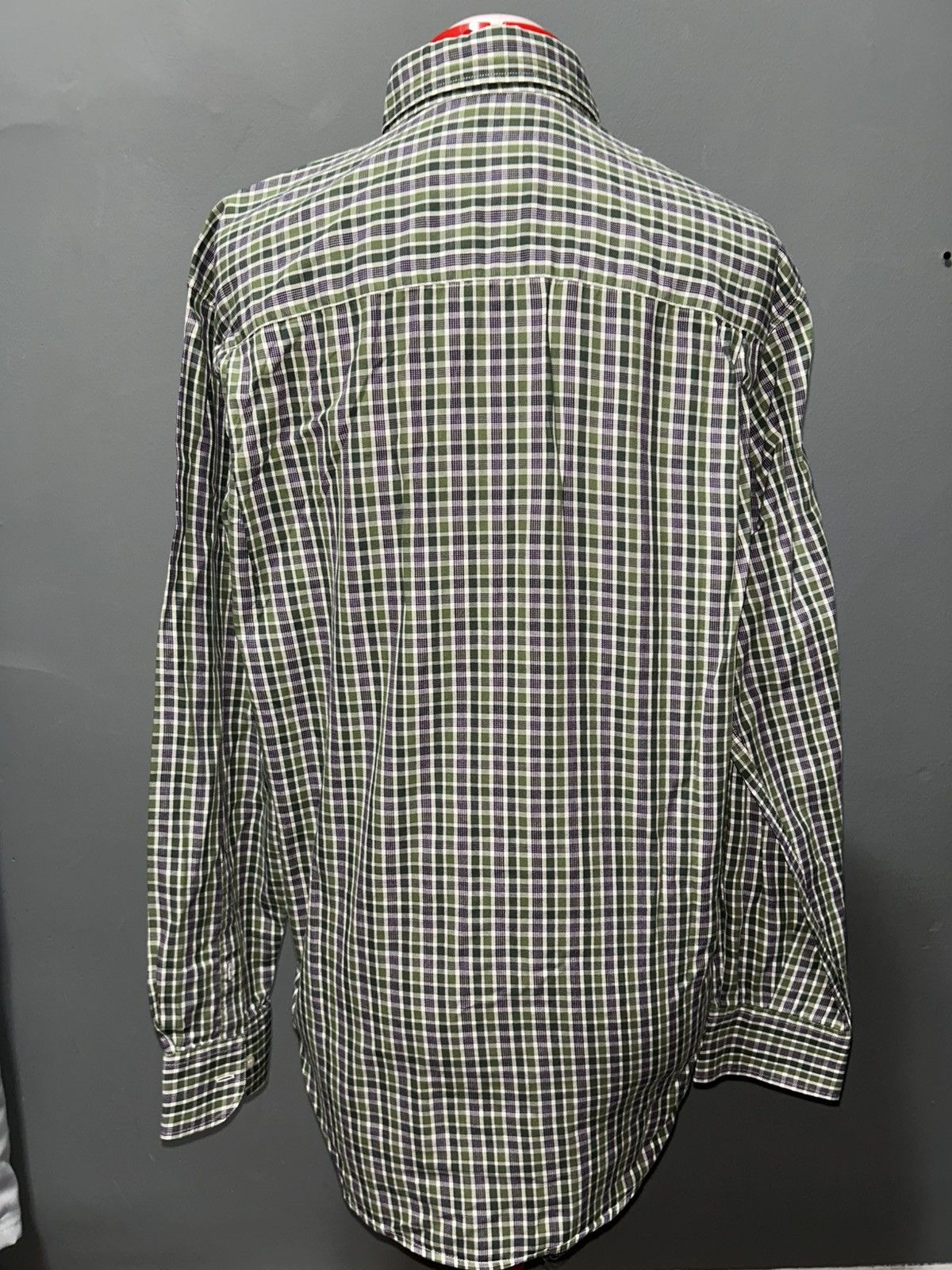 Burberry Vintage Burberrys of London Men's Green Button Down Shirt Size US M / EU 48-50 / 2 - 6 Thumbnail