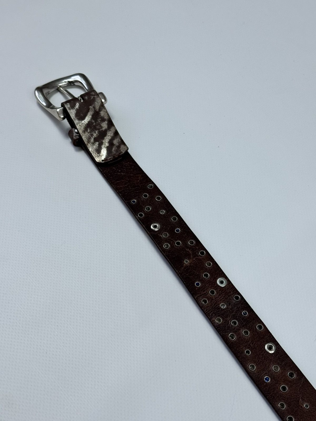 Other Y2k NURAGE Rhinestone Leather Belt Crystal Embellished Size ONE SIZE - 8 Thumbnail
