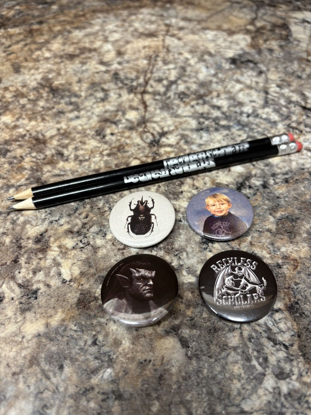 Reckless Scholars Reckless Scholars pencils & Pins Size ONE SIZE - 1 Preview