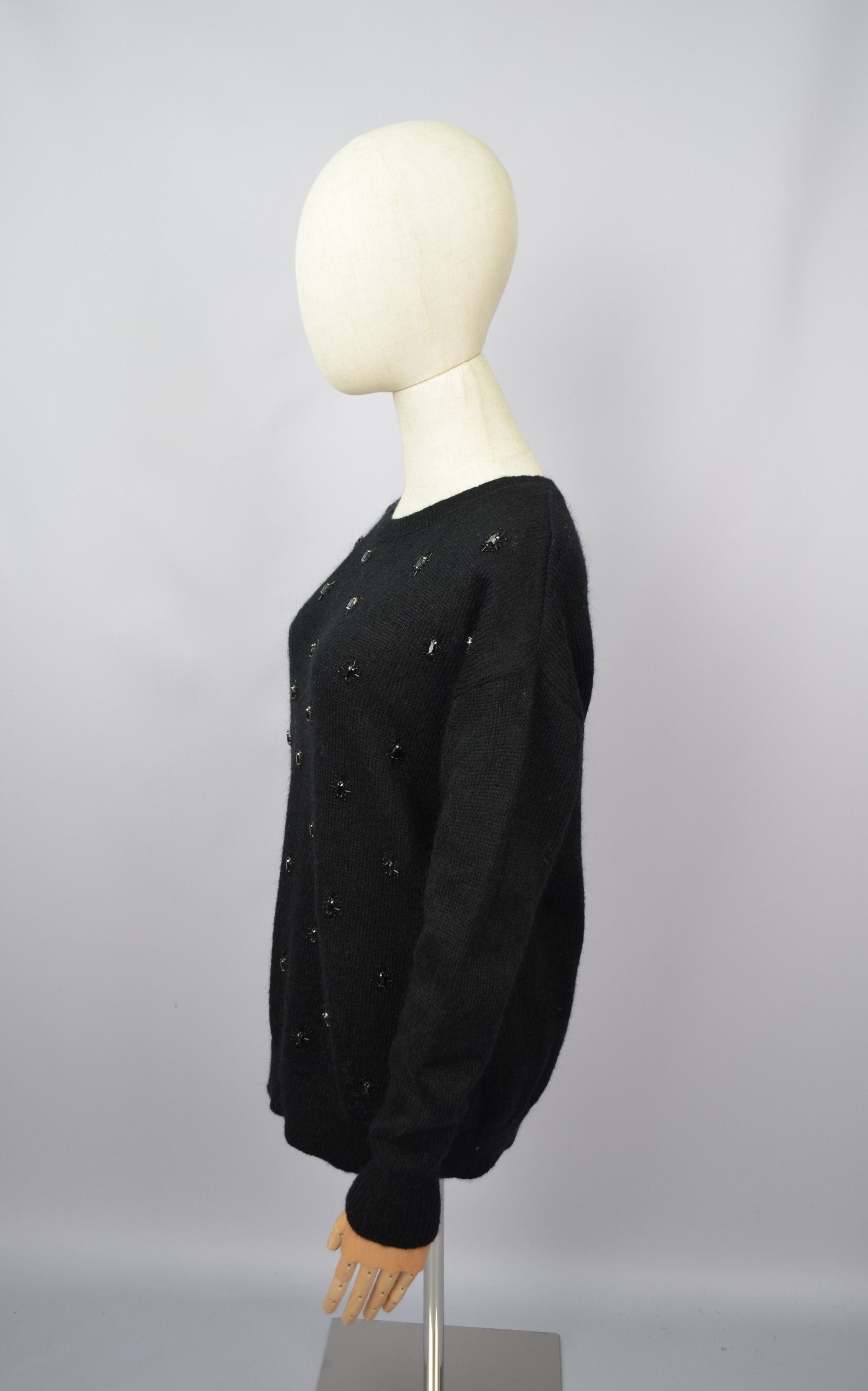 Reiss Reiss Kimber Embellished Jumper Sweater Acryl Nylon Mohair Size XS / US 0-2 / IT 36-38 - 4 Thumbnail