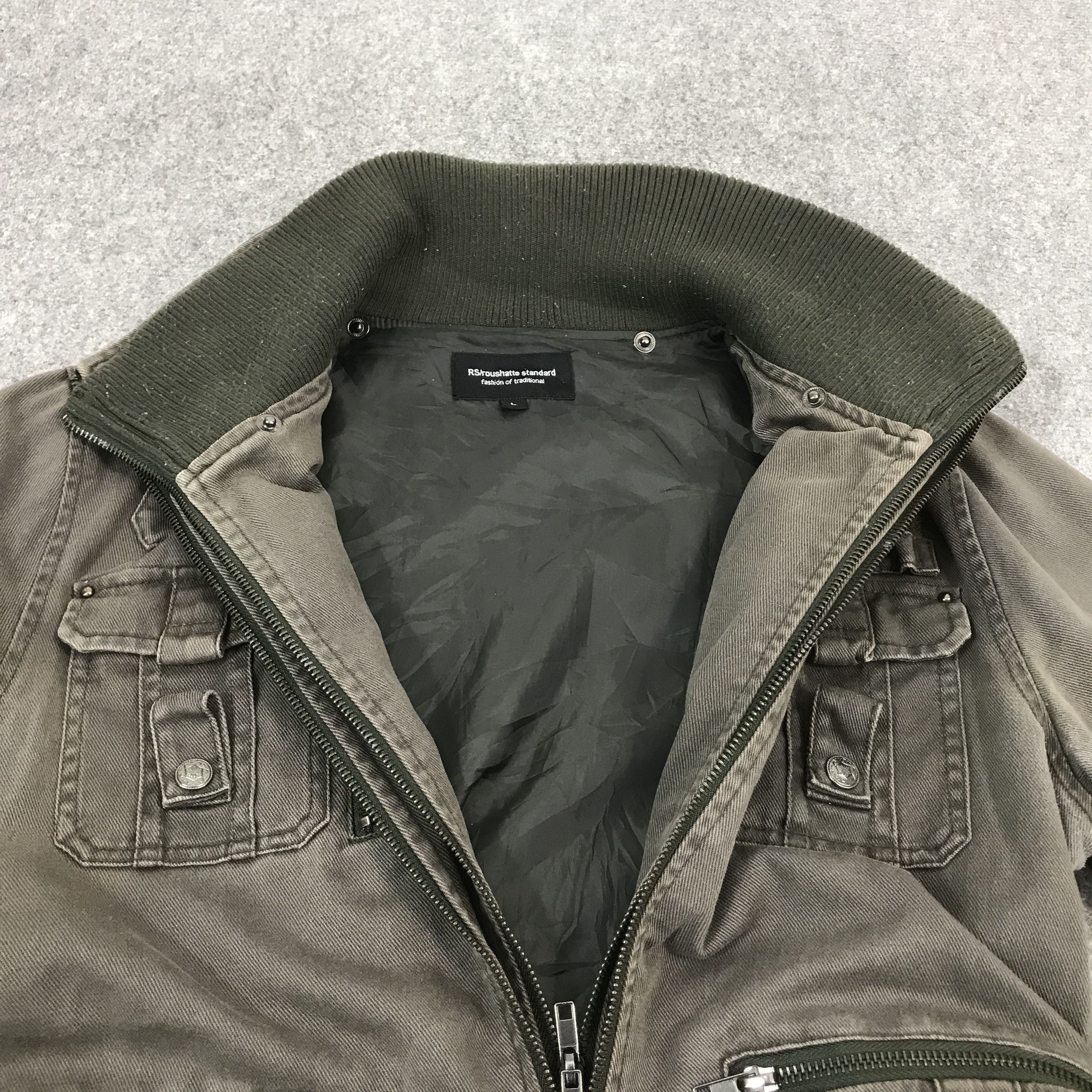 Japanese Brand Japan Design style rs/roushatte double zipper jacket Size US L / EU 52-54 / 3 - 6 Thumbnail