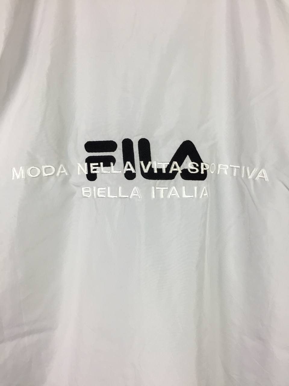 Fila Vtg FILA Biella Italia Side Tape Windbreaker Jacket Size US L / EU 52-54 / 3 - 4 Thumbnail