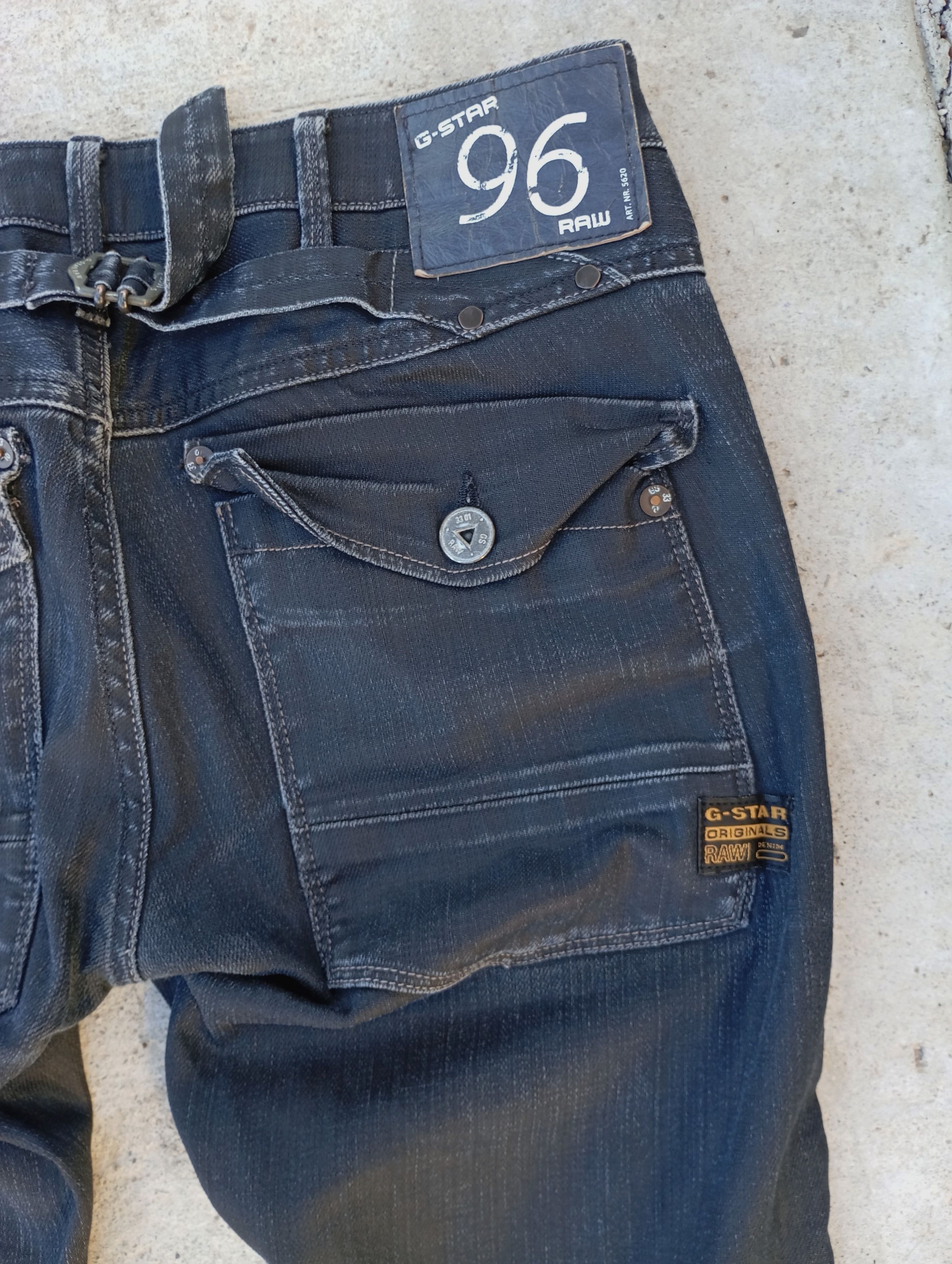 G-Star GStar Raw 5620 Elwood Heritage Embro Tapered Pants Carhartt Size US 27 - 7 Thumbnail