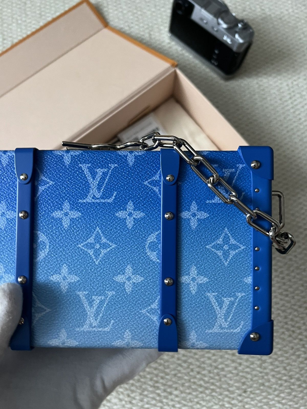 Louis Vuitton Wallet Trunk Louis Vuitton Limited Blue Trunk Size ONE SIZE - 9 Thumbnail