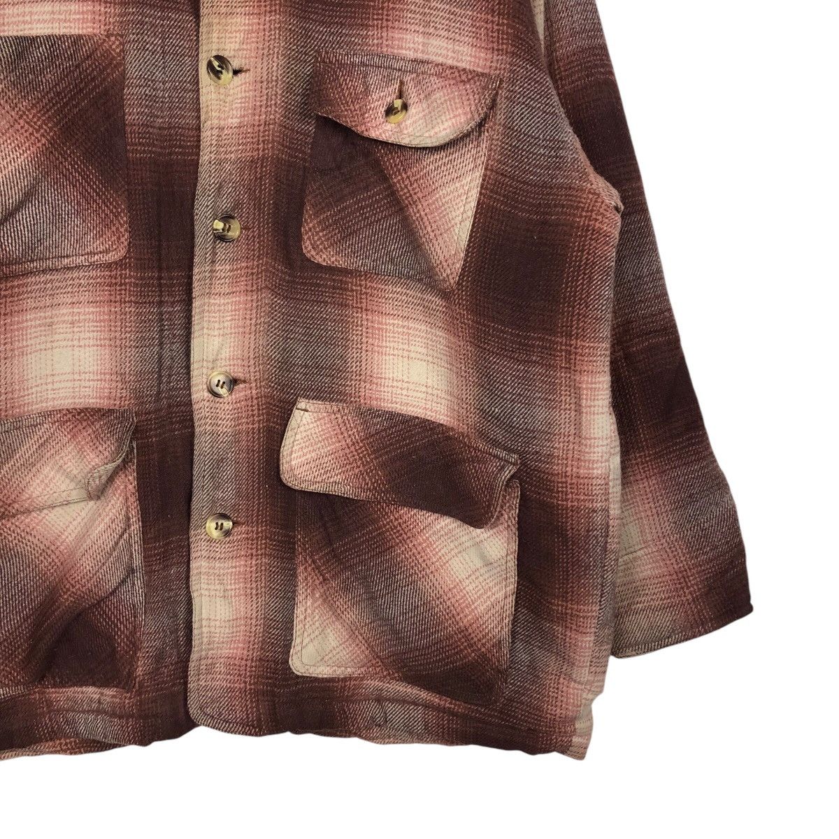 Hysteric Glamour 📌Vintage Shirt Button Jacket Shearling Tartan Design Size US L / EU 52-54 / 3 - 6 Thumbnail