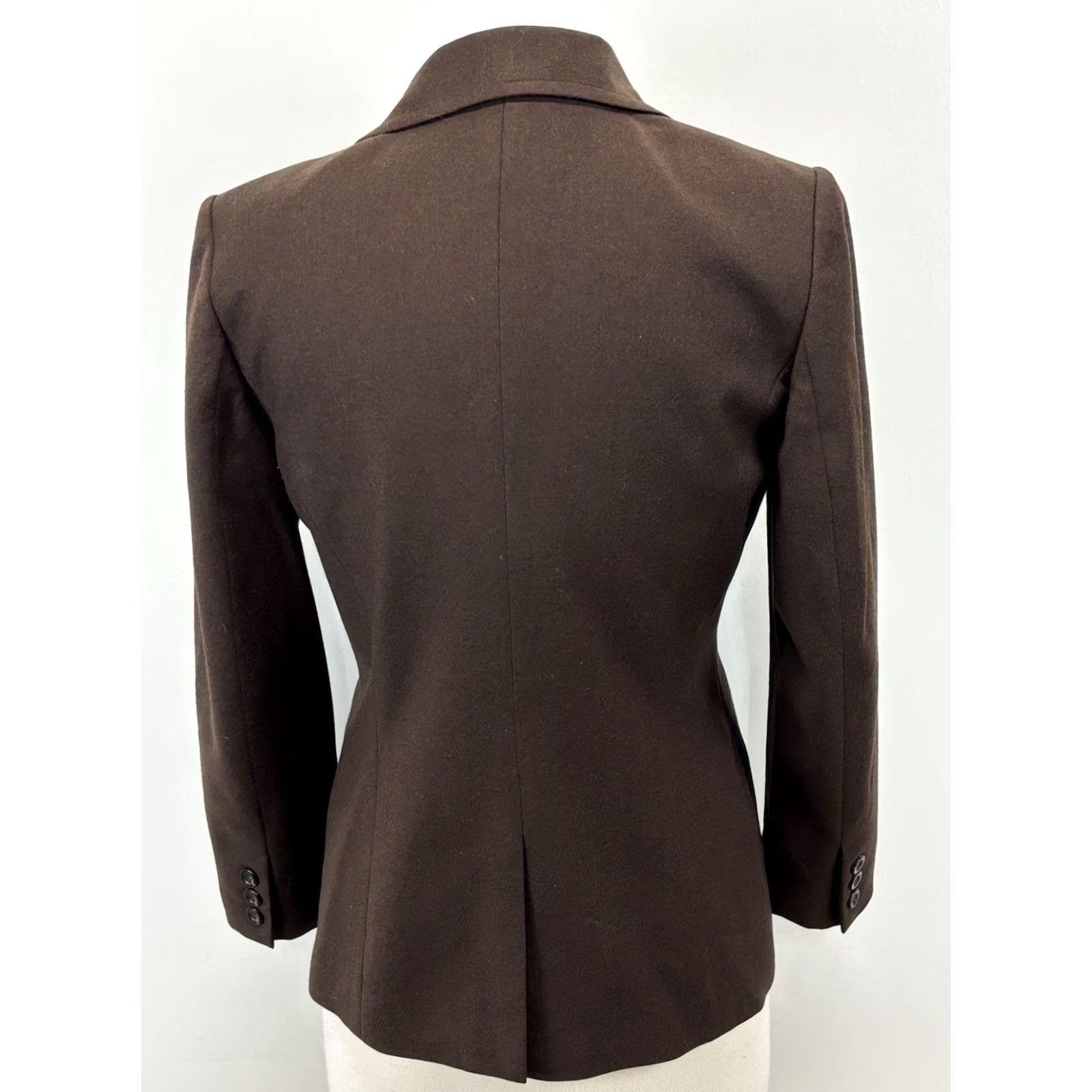 Talbots VINTAGE Talbots Wool Blazer Woman’s 4P Petite Brown Chocolate 1990s Old Money Blazer Womens Wool Blend Jacket Mens? Size S / US 4 / IT 40 - 3 Thumbnail