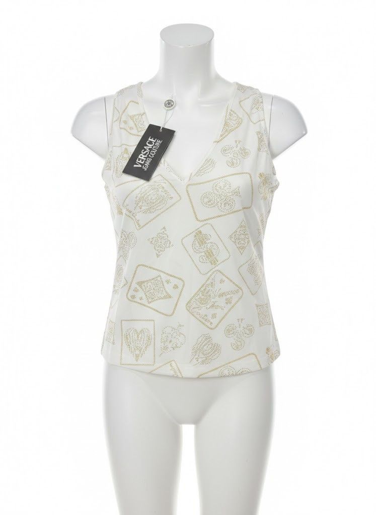 Versace BNWT Versace Jeans Monogram Playing Card Print Tank Top Size M / US 6-8 / IT 42-44 - 1 Thumbnail