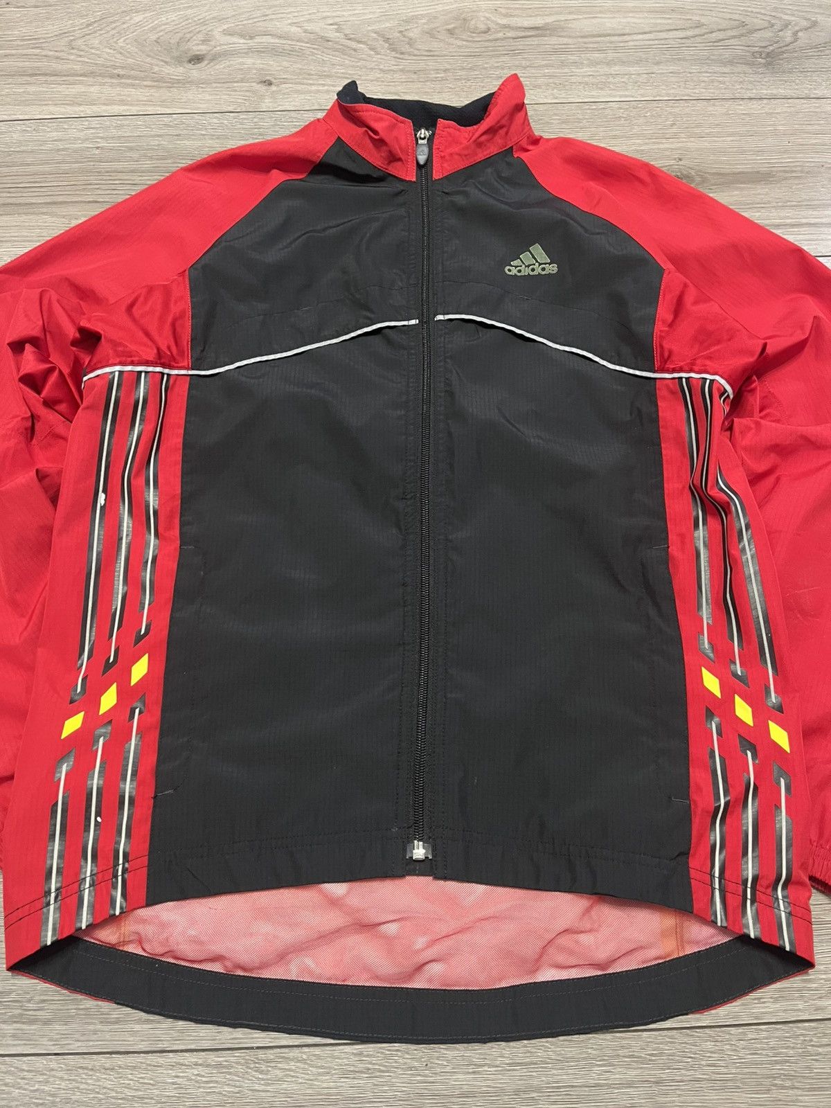 Adidas × Vintage Mens Adidas Climaproof Red Black Adistar Jacket Lightweight Size US S / EU 44-46 / 1 - 2 Thumbnail