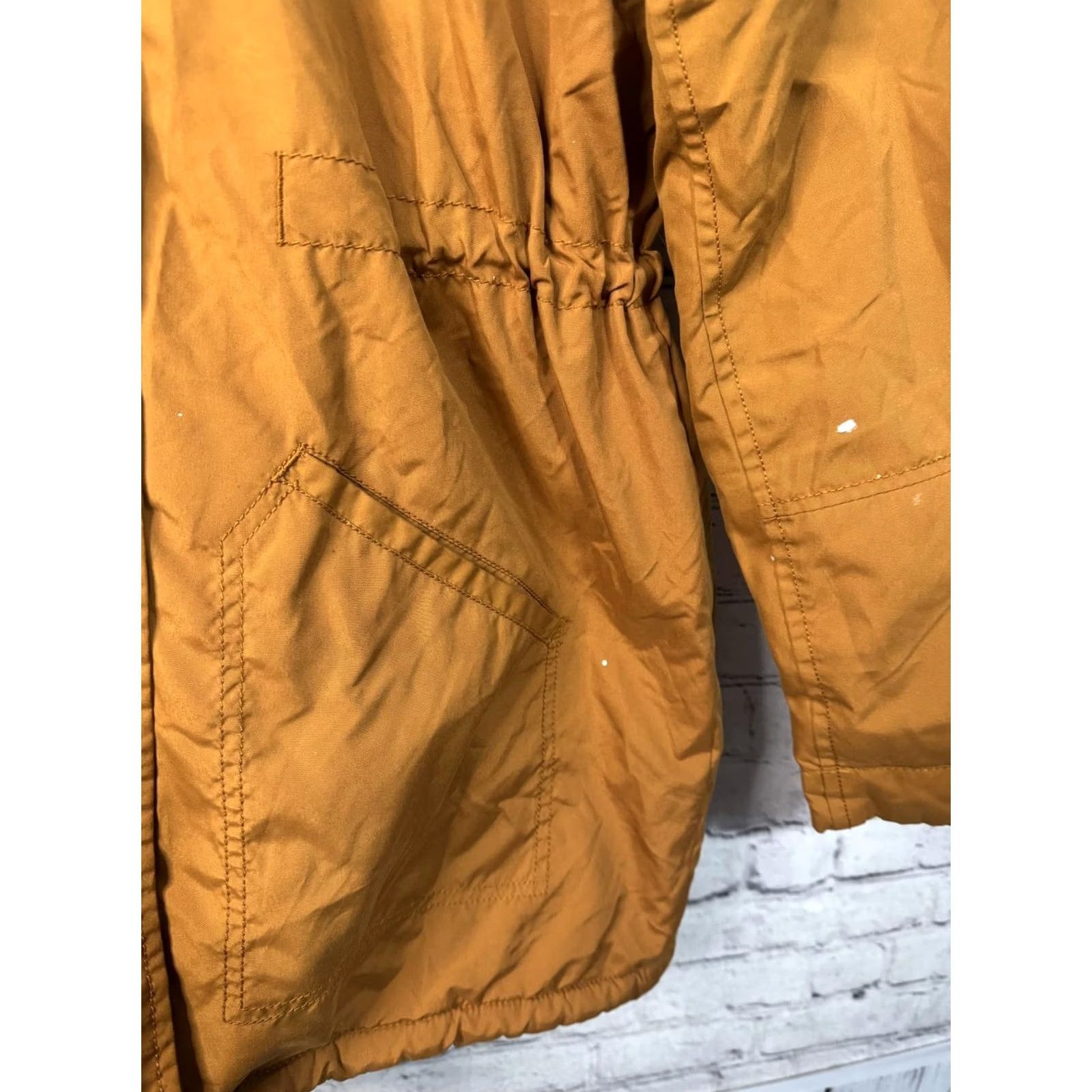 Old Navy Old Navy Orange Hooded Jacket with Faux Fur Lining Size S Women Long Sleeve Casual Zip Hoodie Jacket Regular Size S / US 4 / IT 40 - 4 Thumbnail
