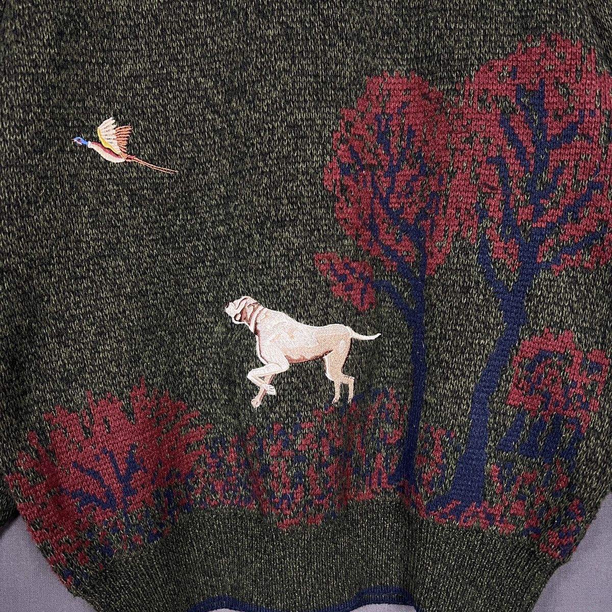 Other Vintage Silver Cloud Knit Sweater with Graphic Pattern Size US L / EU 52-54 / 3 - 4 Thumbnail