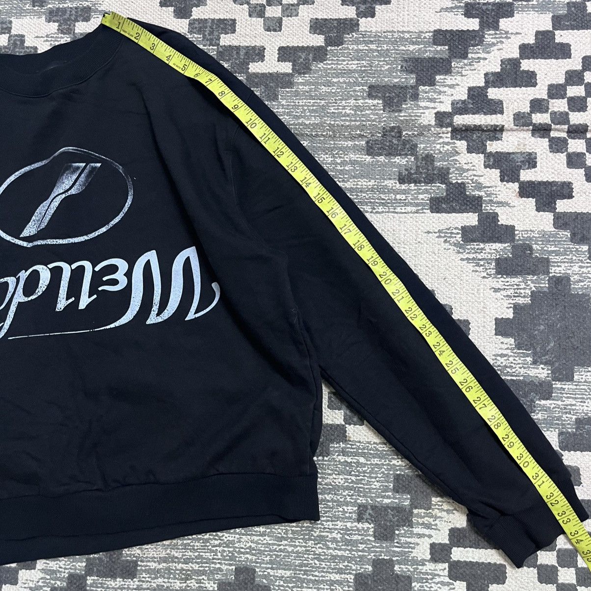 WE11DONE Authentic We11done Boxy Big Spell Black Sweatshirt Size L / US 10 / IT 46 - 10 Thumbnail
