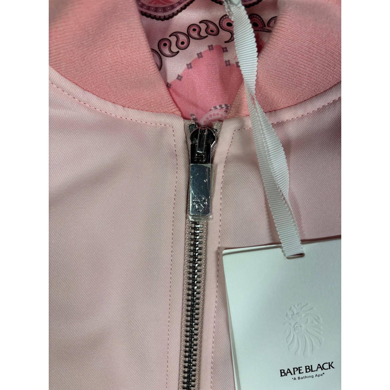 Bape Bape Black Pink Satin Bomber Jacket Size XL (MSRP: $900) Size US XL / EU 56 / 4 - 7 Thumbnail