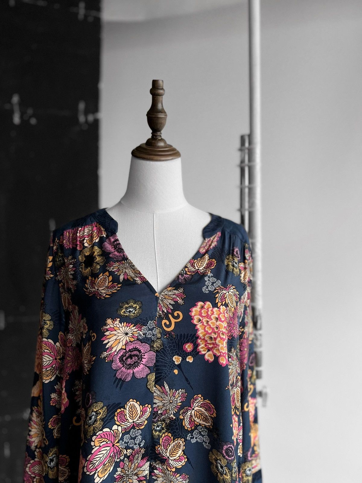 Odd Molly Odd Molly Womens Floral Long Sleeve Cute Blouse Top Shirt Size S / US 4 / IT 40 - 2 Thumbnail