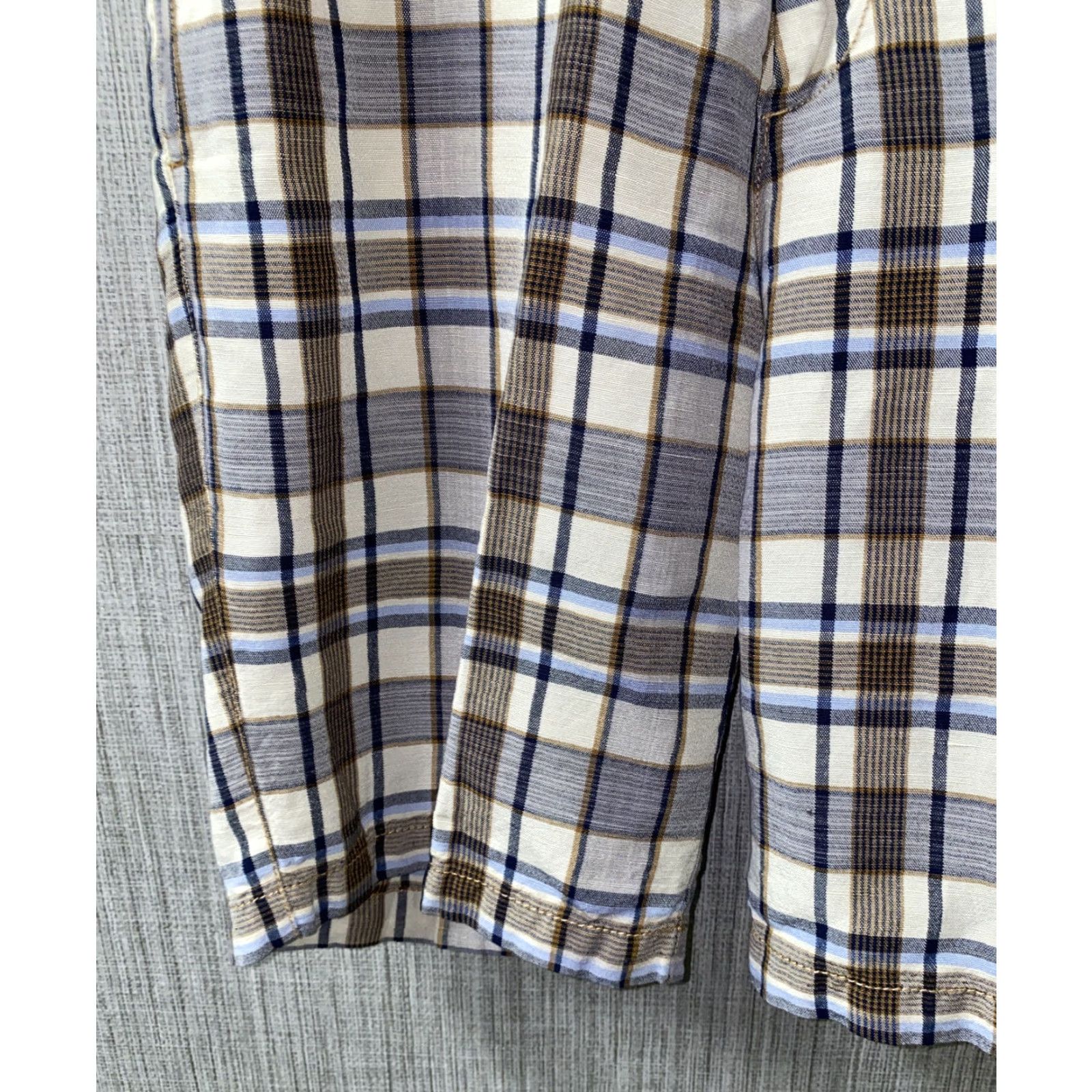 Tommy Bahama Tommy Bahama Golf Shorts Men - Linen/Tencel Plaid, Multicolor, Size 32, Regular Fit, Casual Menswear Size US 32 / EU 48 - 3 Thumbnail
