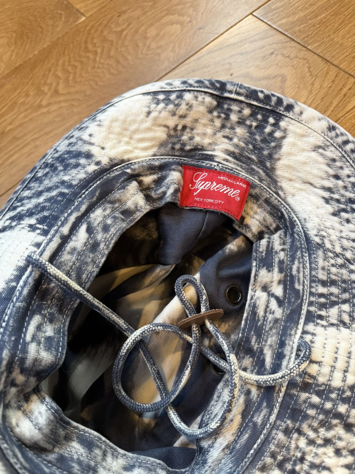 Supreme Supreme Bleached Chino Boonie “Navy” Size ONE SIZE - 6 Thumbnail