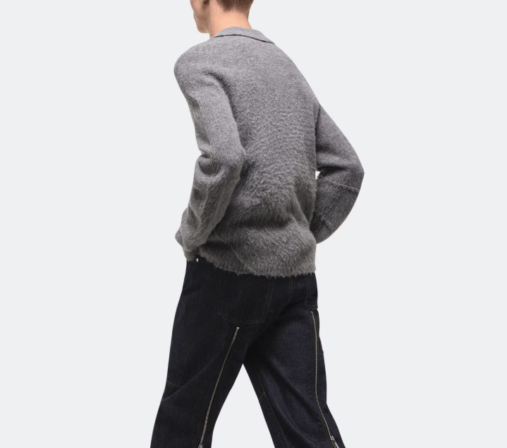 Helmut Lang Helmut Lang Apex Brushed Polo Sweater Size US XXL / EU 58 / 5 - 5 Thumbnail