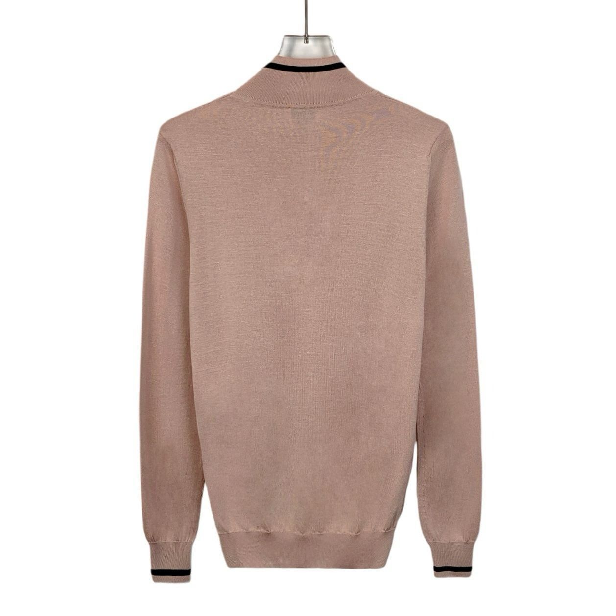 Fendi Fendi Roma Light Pink Mulberry Silk High-Neck Sweater Long S Size S / US 4 / IT 40 - 7 Thumbnail