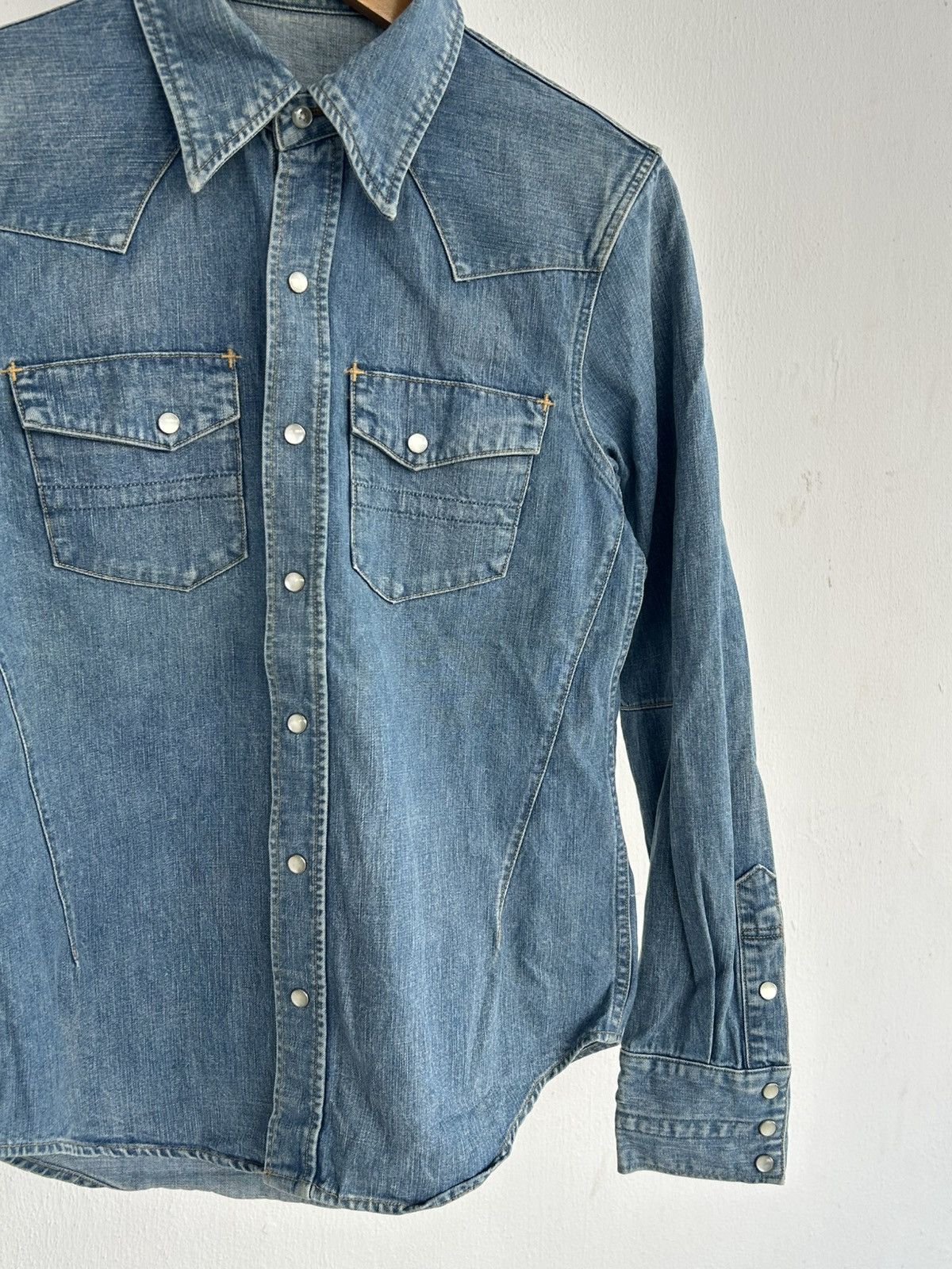 Number (N)ine Number Nine Western Denim Button Up Shirt Size US L / EU 52-54 / 3 - 5 Thumbnail