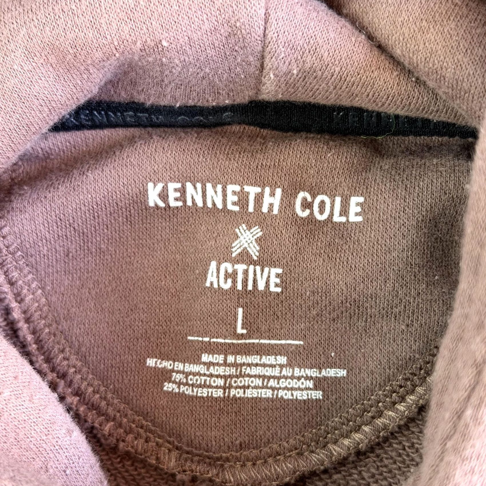 Kenneth Cole Kenneth Cole Hoodie Mens L Brown Fleece Pullover Solid Casual Sweatshirt Size US L / EU 52-54 / 3 - 4 Thumbnail