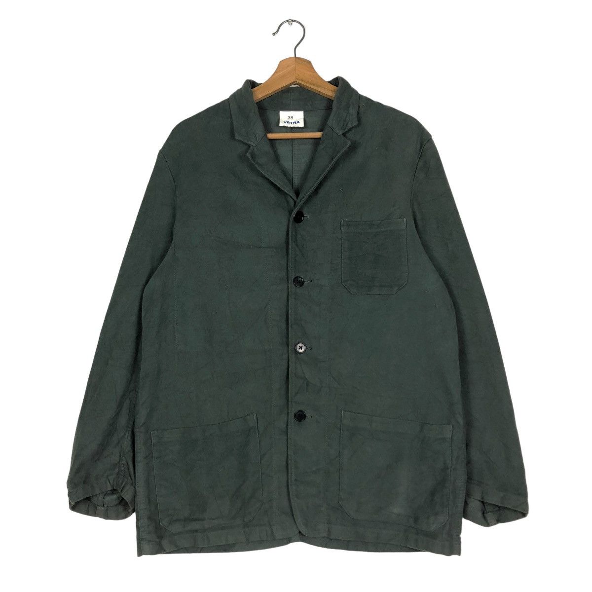 Japanese Brand 🔥VINTAGE CHORE JACKET VETRA MADE IN FRANCE ISSEY MIYAKE Size US M / EU 48-50 / 2 - 1 Thumbnail