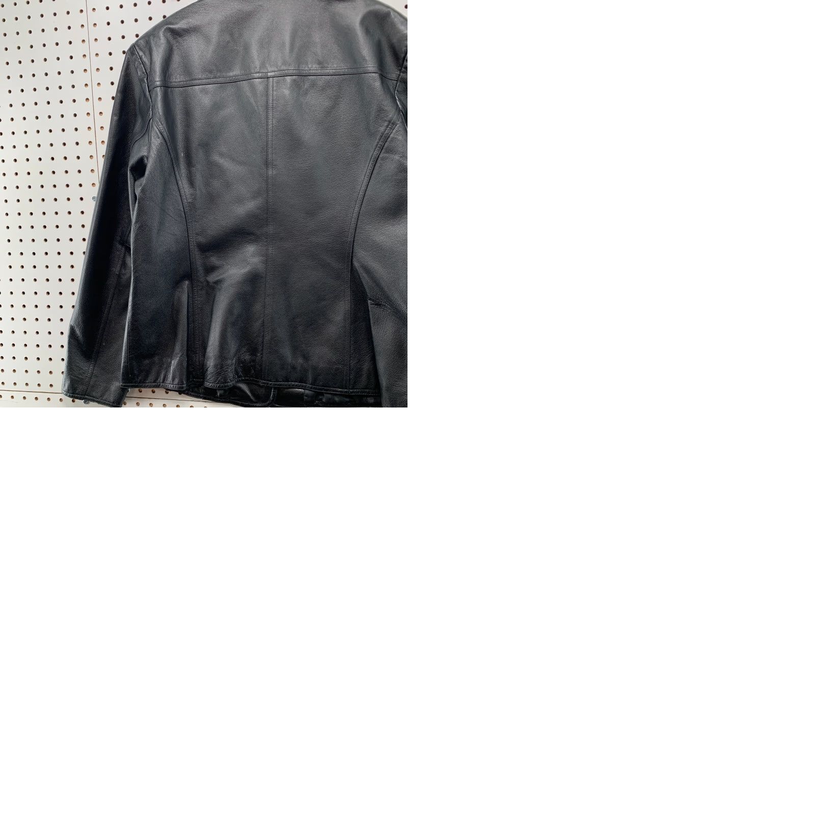 Vintage East 5th Leather Blazer Jacket Womens Large Black Button Business Collared Size L / US 10 / IT 46 - 10 Thumbnail