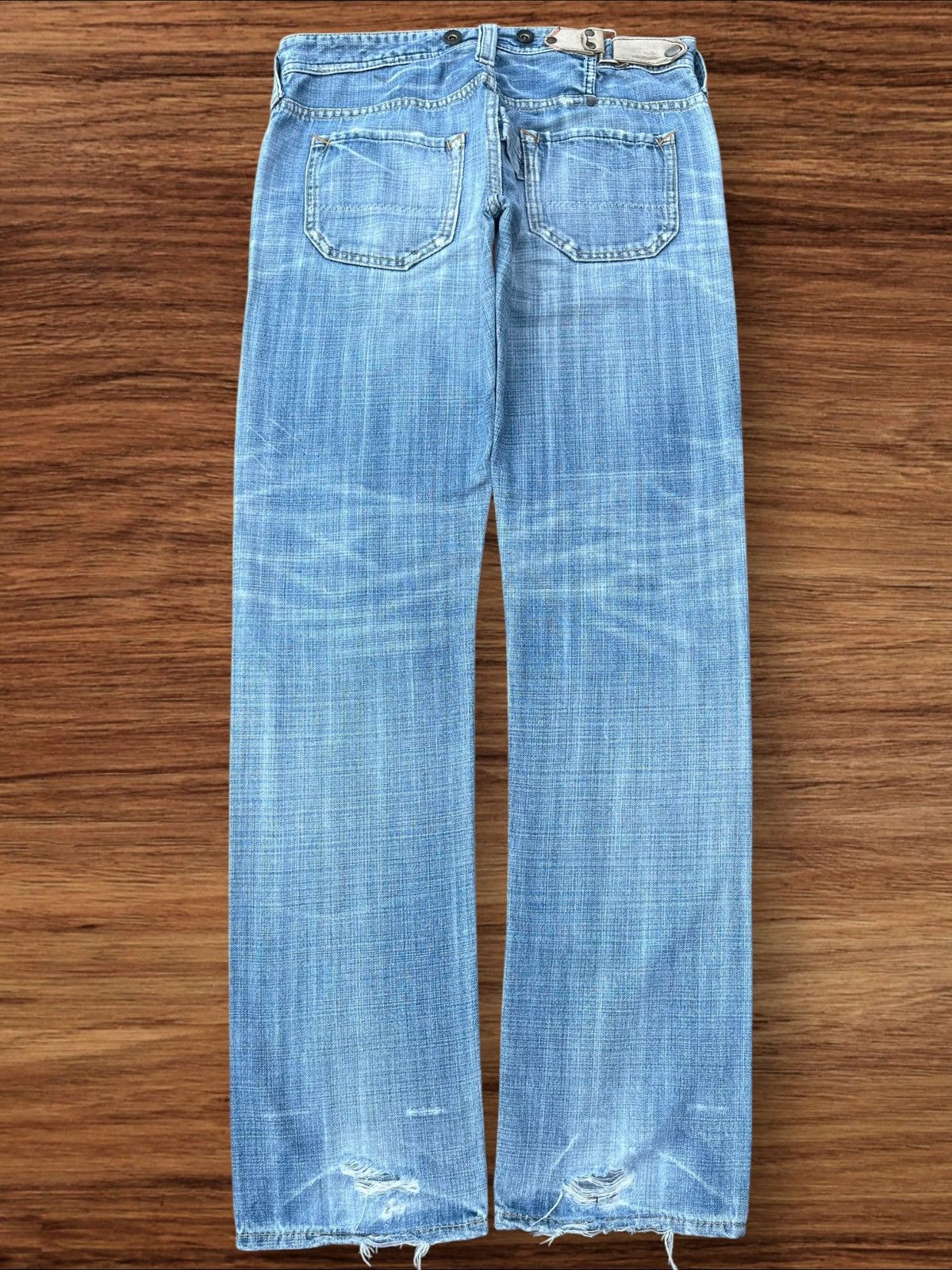 Japanese Brand Vintage Japanese Ant Gauge Distressed Frayed Leg Jeans Size US 30 / EU 46 - 2 Thumbnail