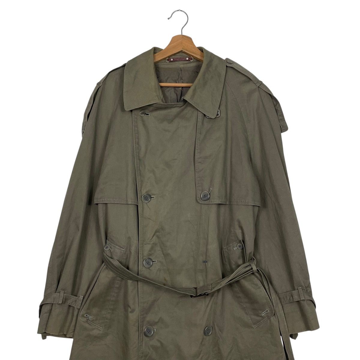 Lanvin Lanvin Double Breasted Khakis Trenchcoat Size US M / EU 48-50 / 2 - 4 Thumbnail