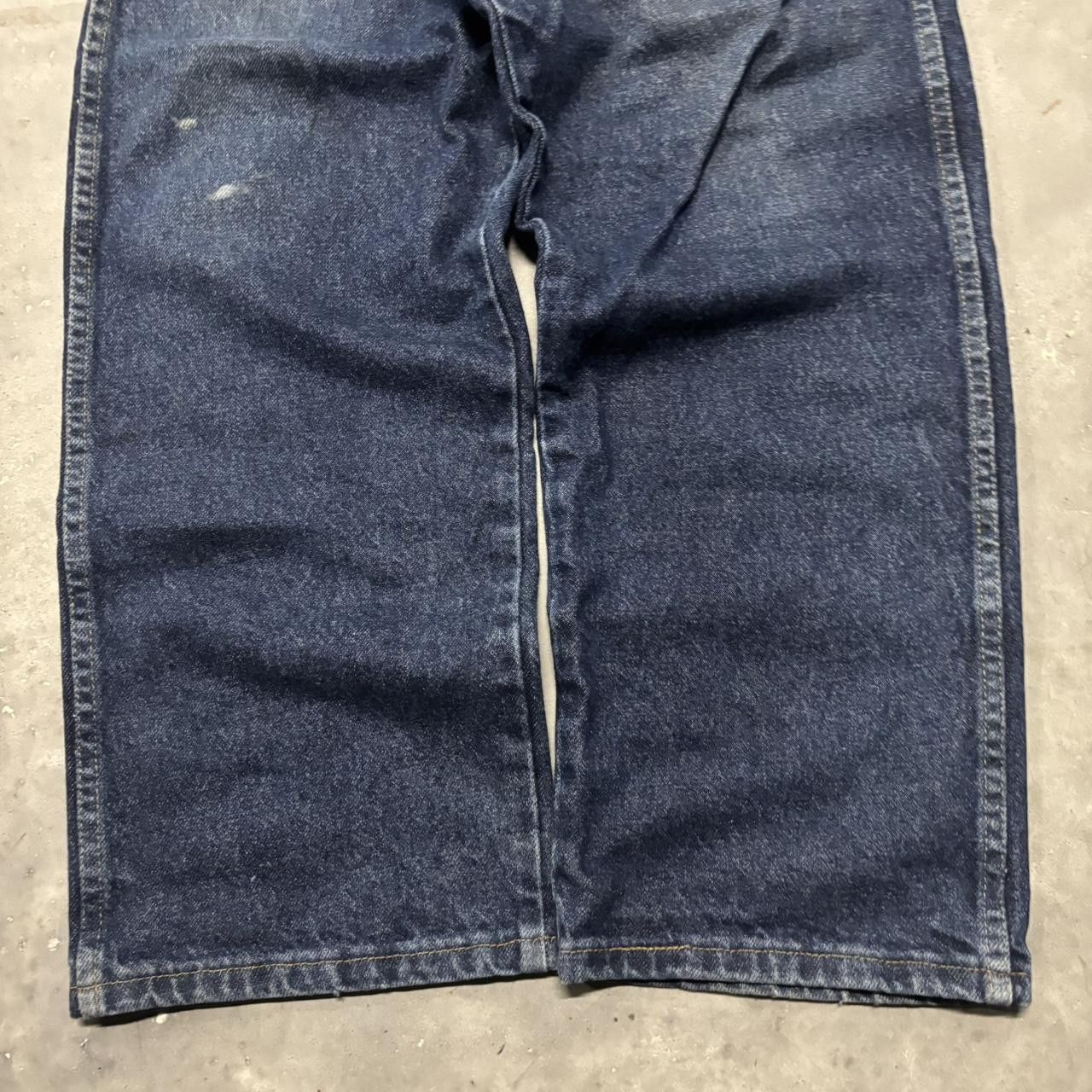 Japanese Brand × Vintage Crazy Vintage Y2K/2000s Grunge Dark Blue Wash Essential Denim Jeans! Size US 36 / EU 52 - 6 Thumbnail