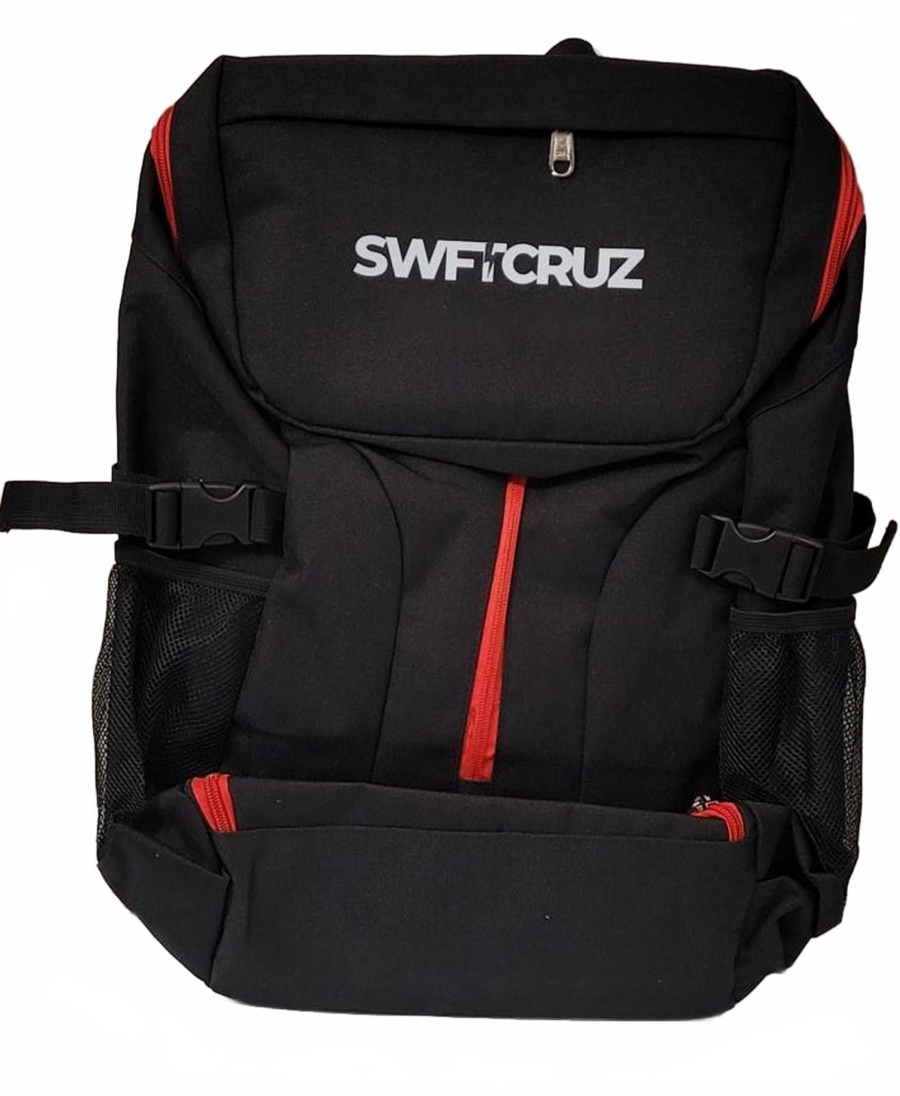 Other SWFTCRUZ Tennis Bag Black Red Zippers Unisex Sports Backpack Size ONE SIZE - 1 Thumbnail